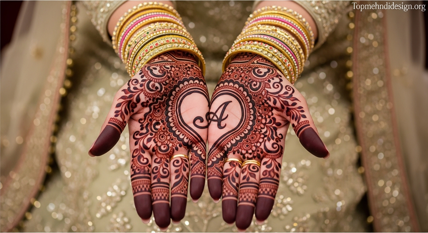Heart Mehndi Design Simple 2026