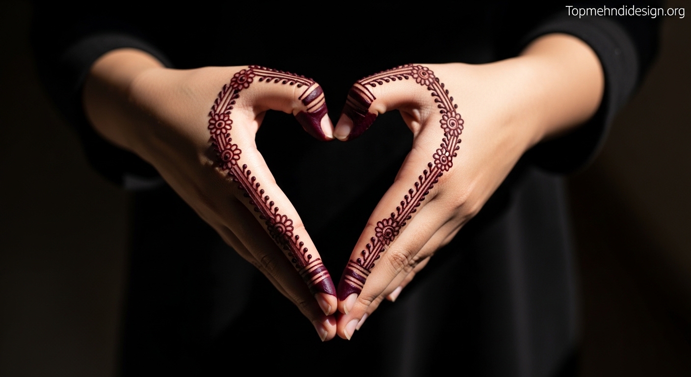 Heart Mehndi Design Simple 2026