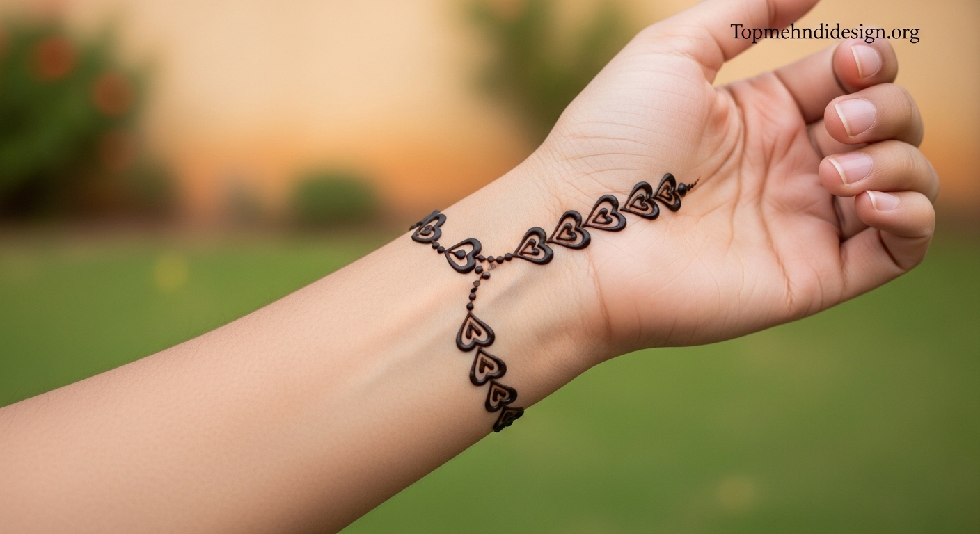 Heart Mehndi Design Simple 2026