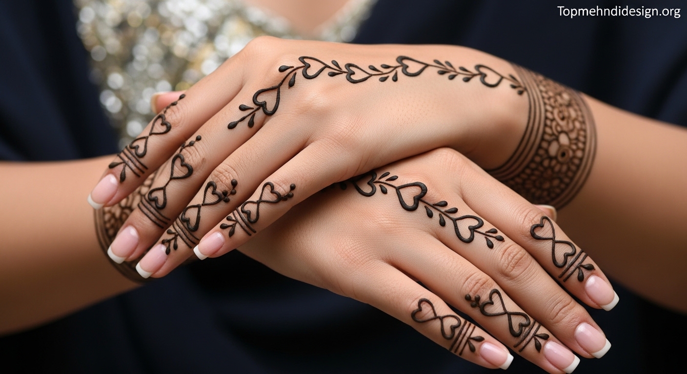 Heart Mehndi Design Simple 2026