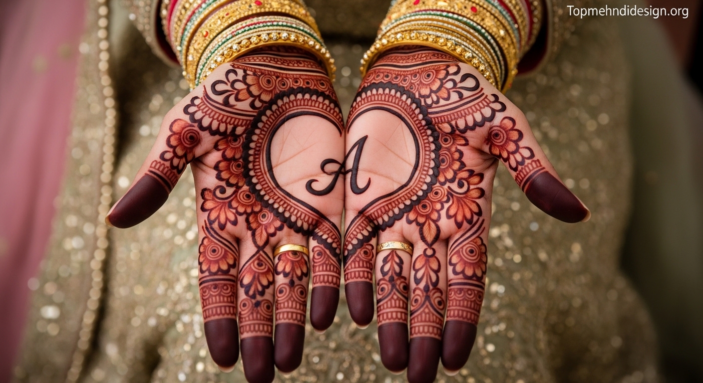 Heart Mehndi Design Simple 2026