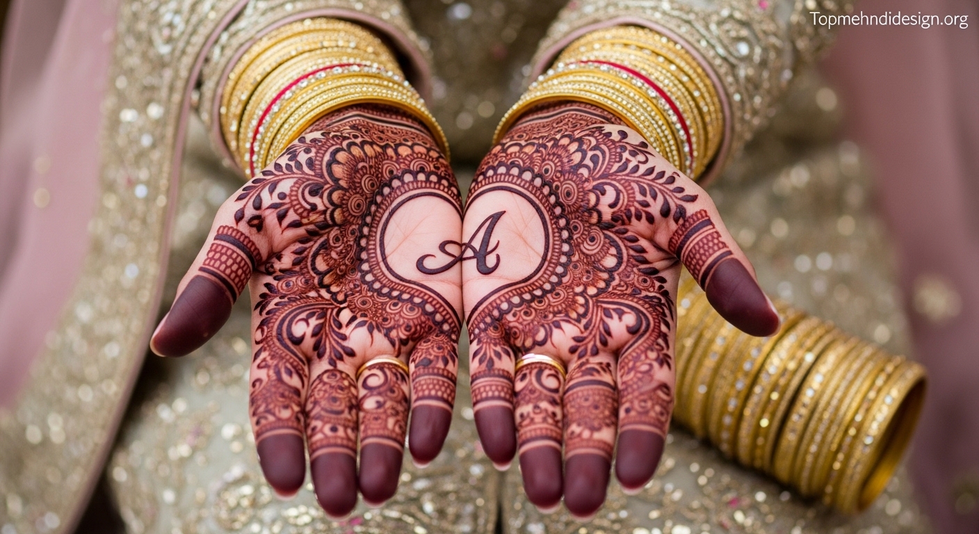 Heart Mehndi Design Simple 2026