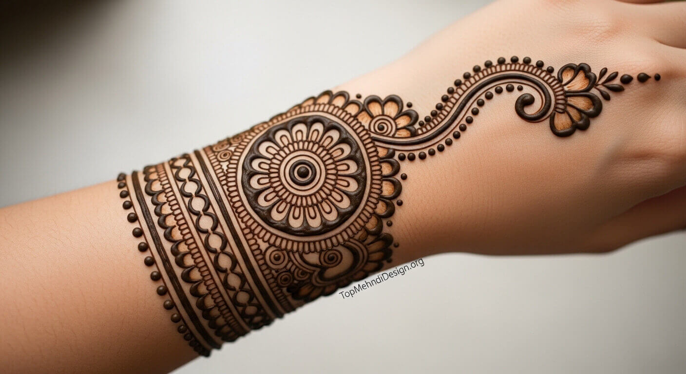 Karwa Chauth mehndi design back hand 2026