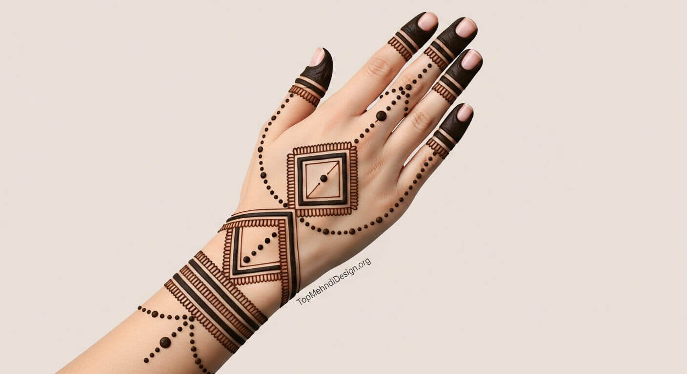 Karwa Chauth mehndi design back hand 2026