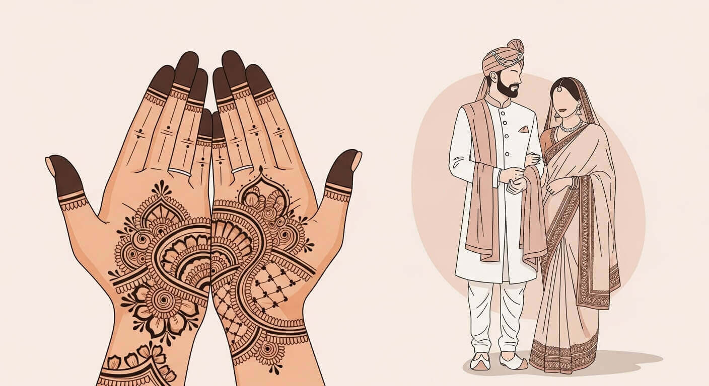 Karwa Chauth mehndi design for hands 2026