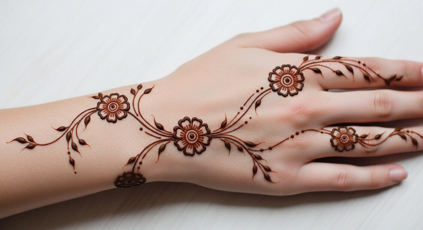 Simple Karwa Chauth Mehndi Design 2026