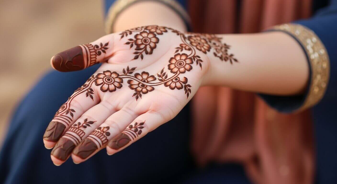 Simple Karwa Chauth Mehndi Design 2026