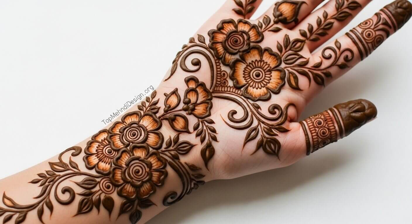 Beautiful Karwa Chauth Mehndi Design 2026