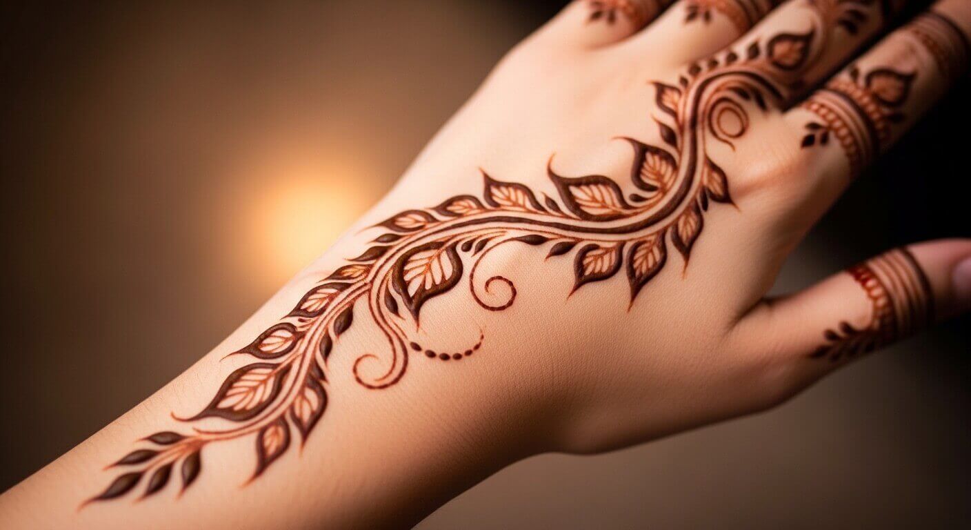 Simple Karwa Chauth Mehndi Design 2026