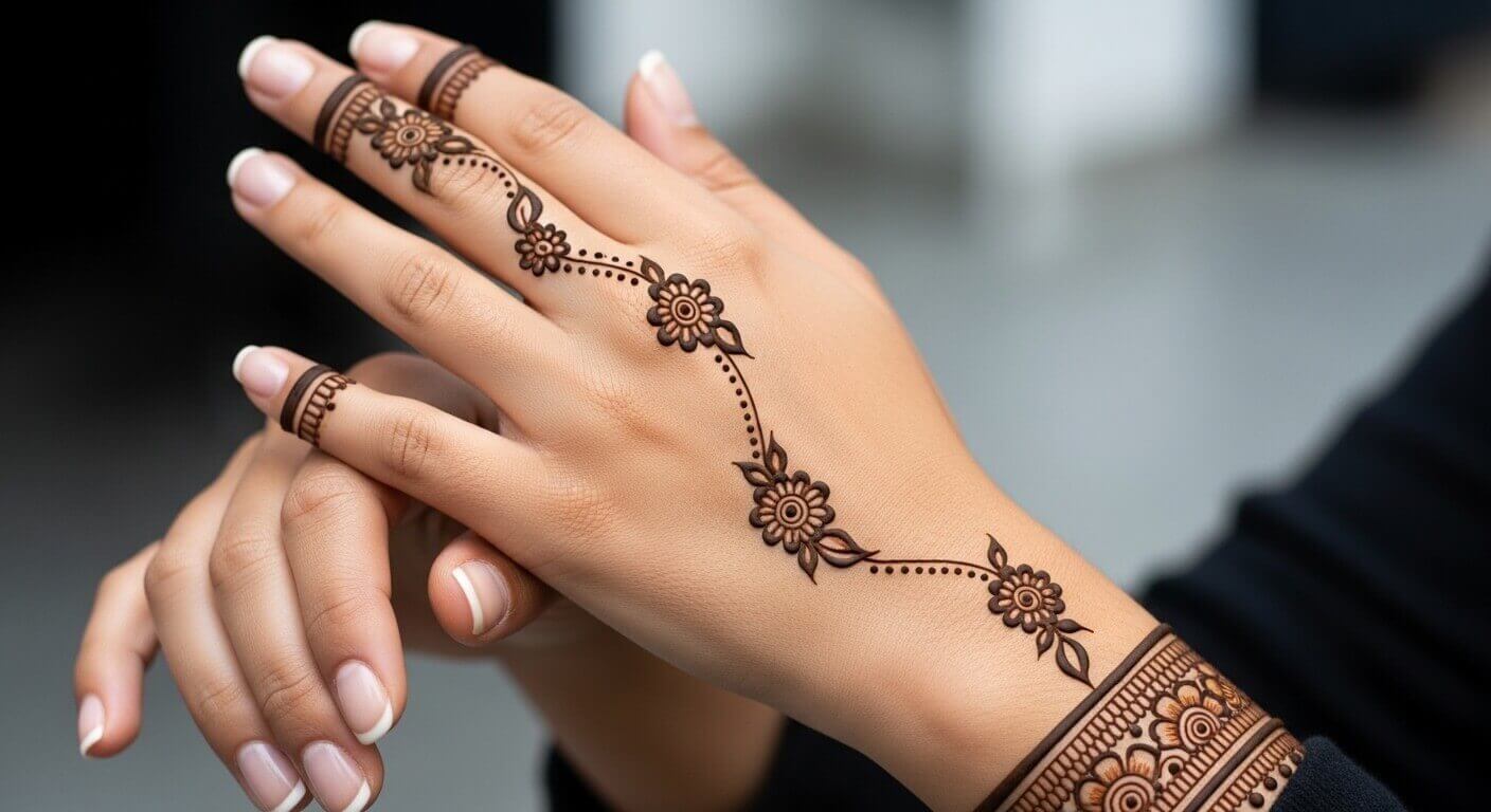 Simple Karwa Chauth Mehndi Design 2026