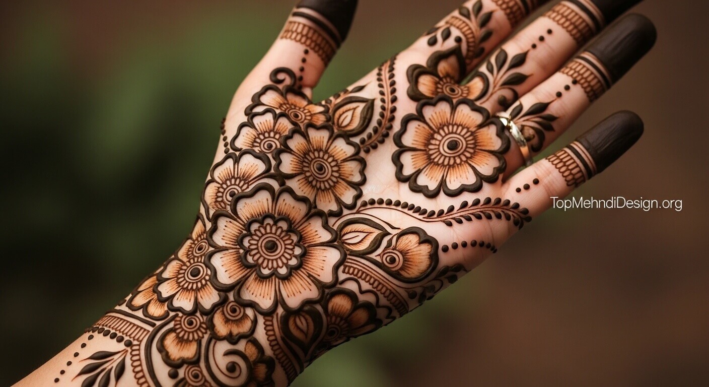 Beautiful Karwa Chauth Mehndi Design 2026