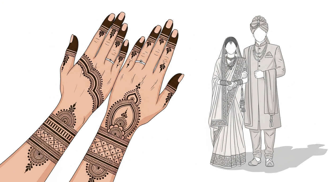 Simple Karwa Chauth Mehndi Design 2026