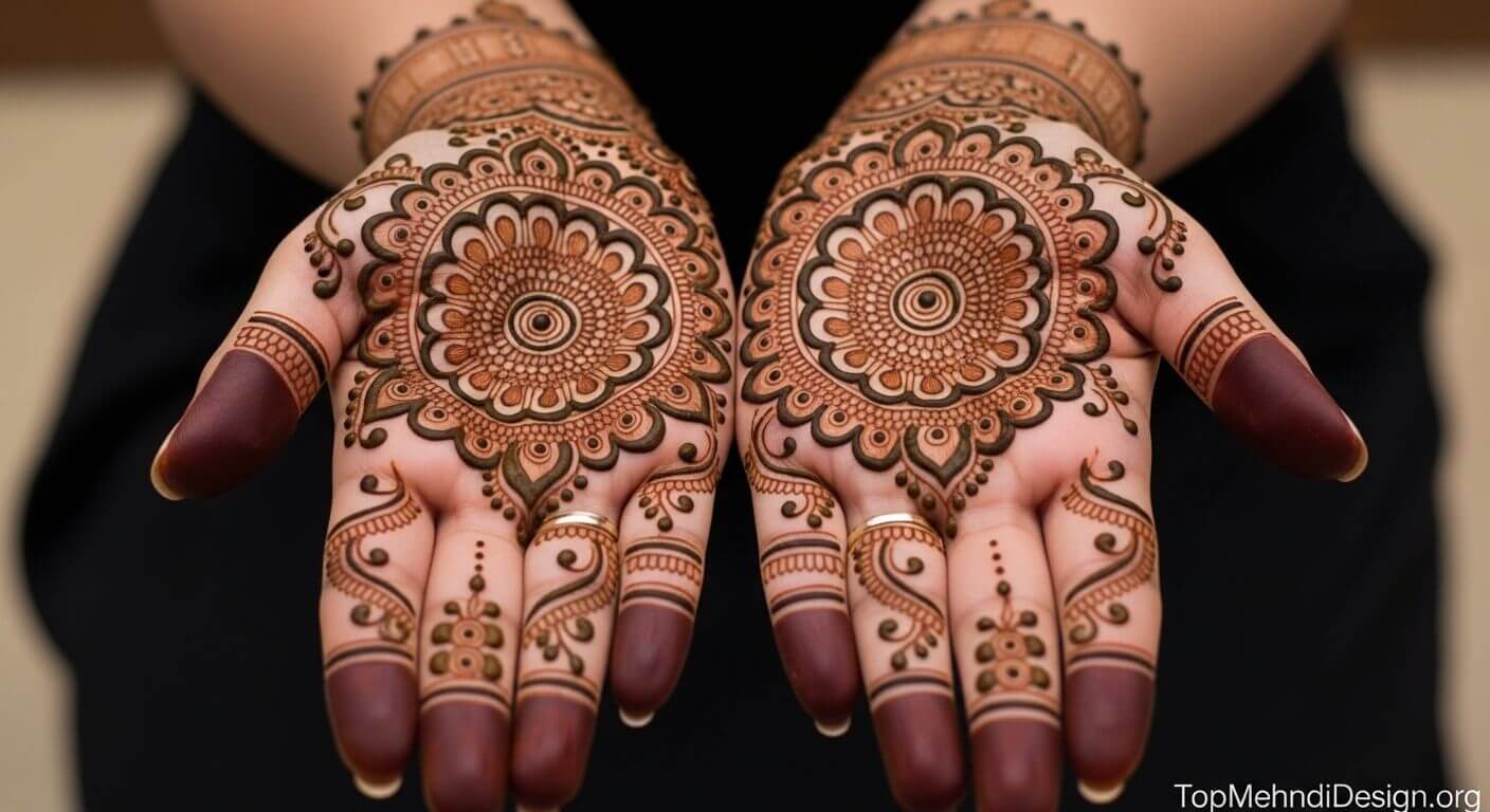 Beautiful Karwa Chauth Mehndi Design 2026