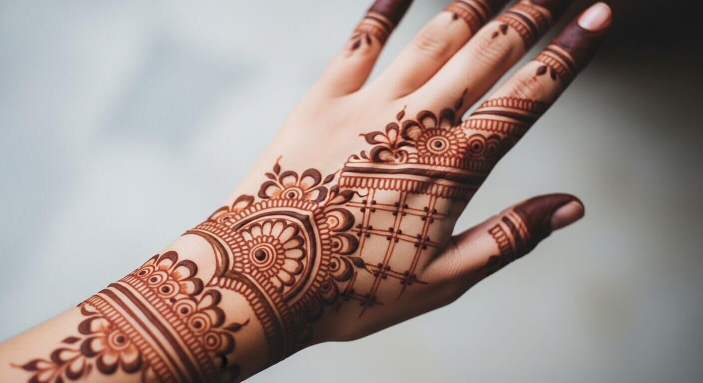 Karwa Chauth mehndi design for hands 2026