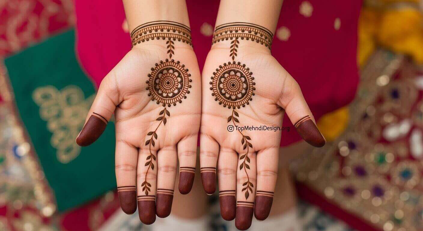 Easy Karwa Chauth Mehndi Design 2026