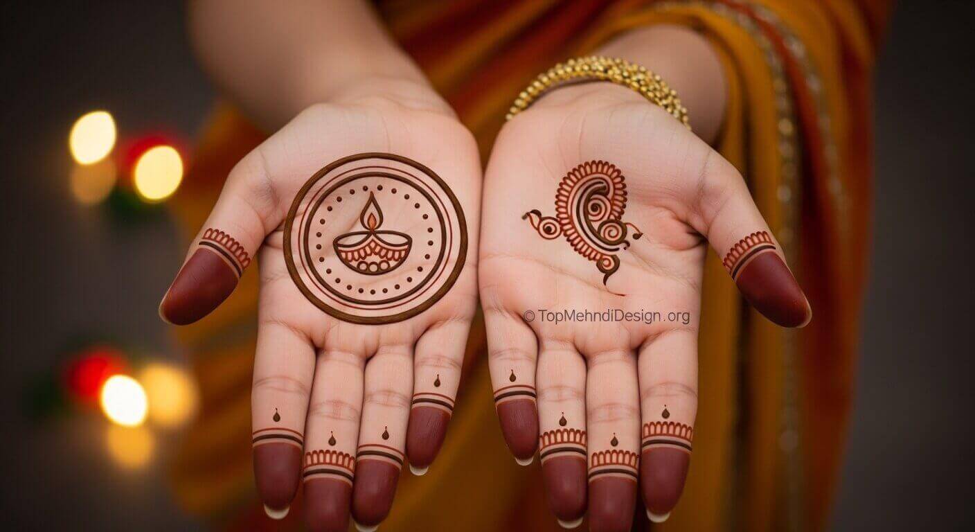 Easy Karwa Chauth Mehndi Design 2026