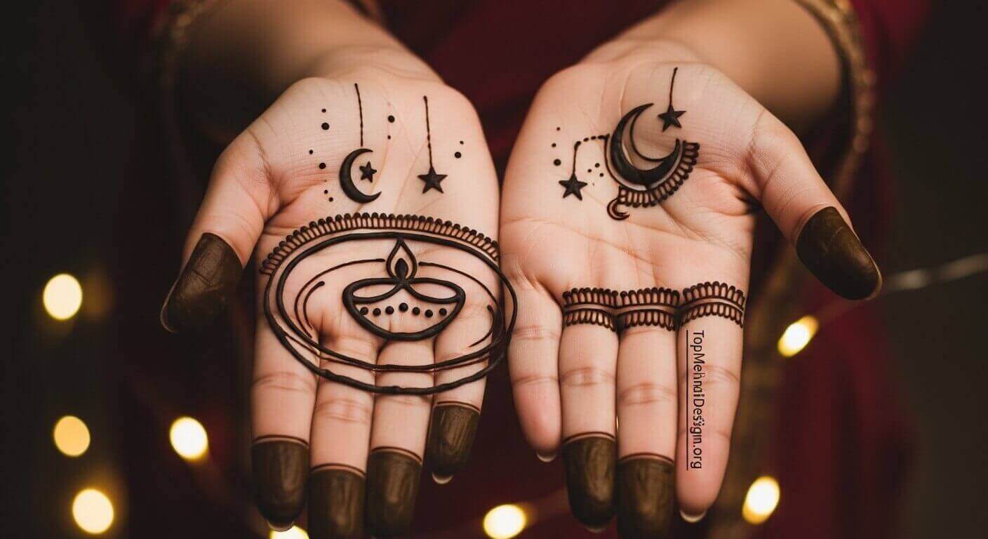 Easy Karwa Chauth Mehndi Design 2026