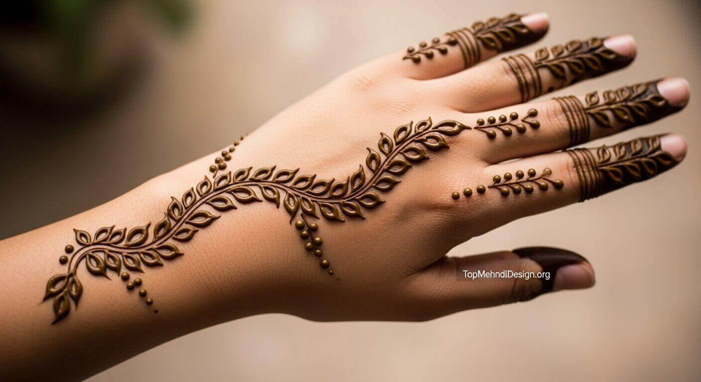Easy Karwa Chauth Mehndi Design 2026