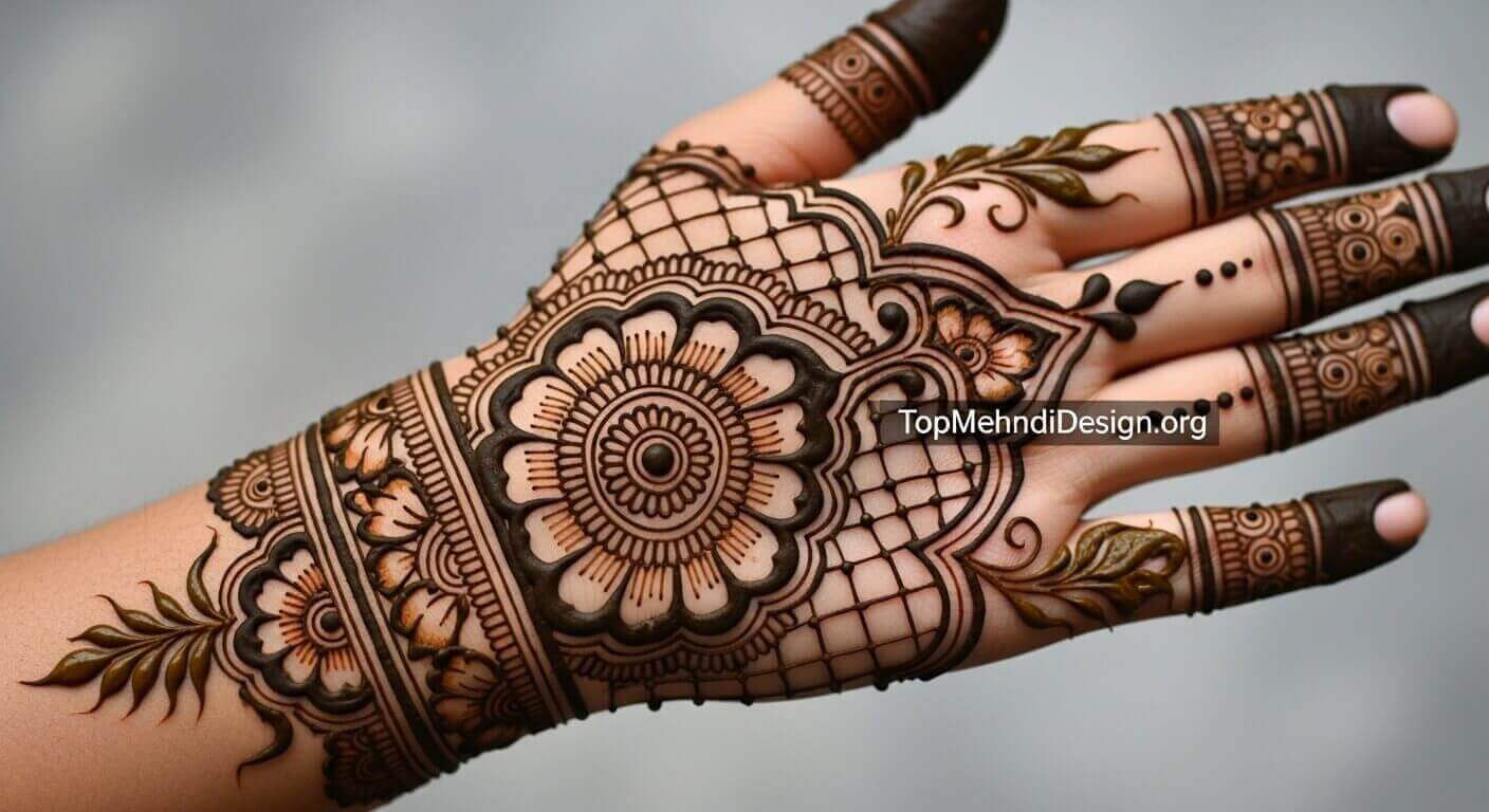 Easy Karwa Chauth Mehndi Design 2026