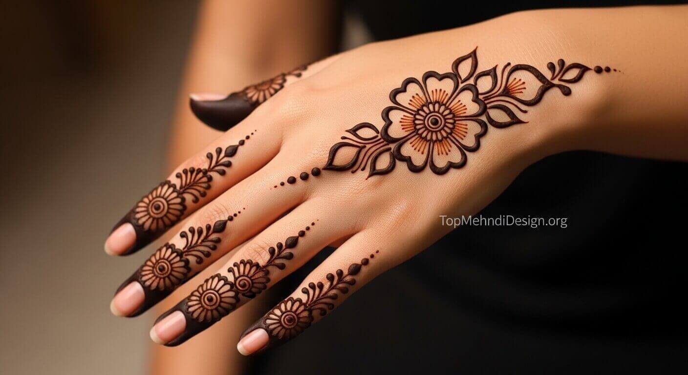 Easy Karwa Chauth Mehndi Design 2026