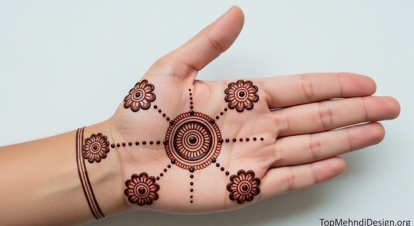 Easy Karwa Chauth Mehndi Design 2026
