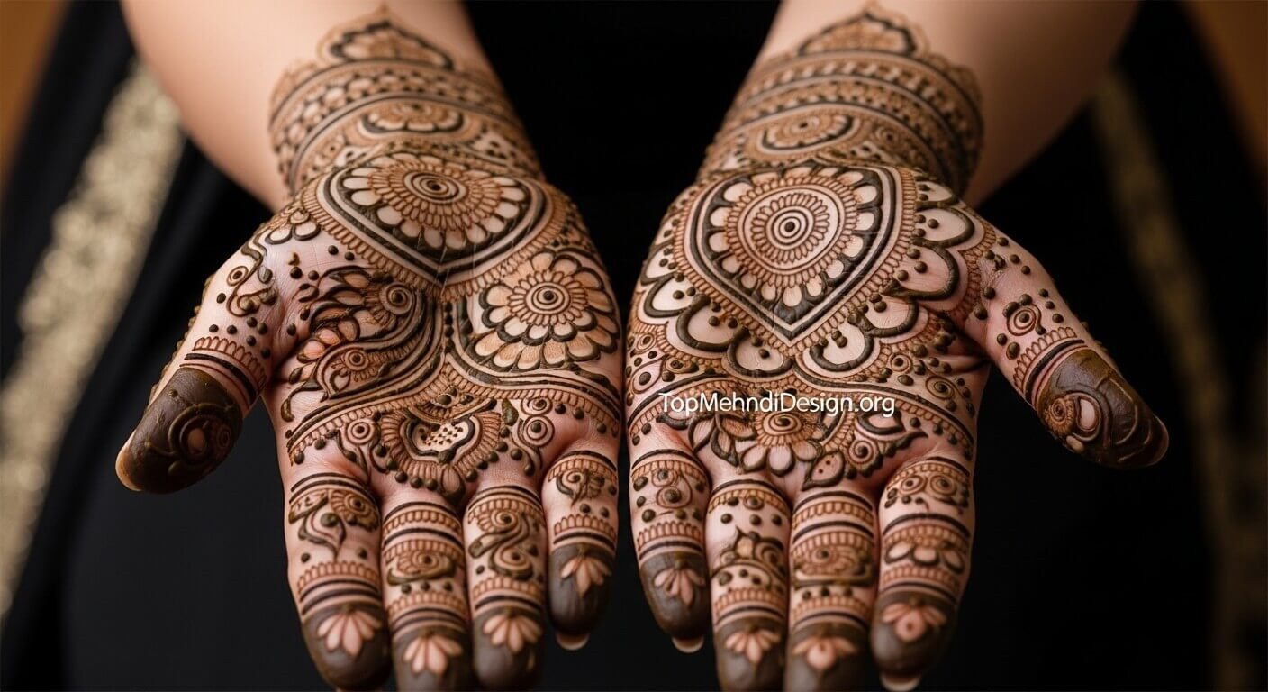 Beautiful Karwa Chauth Mehndi Design 2026