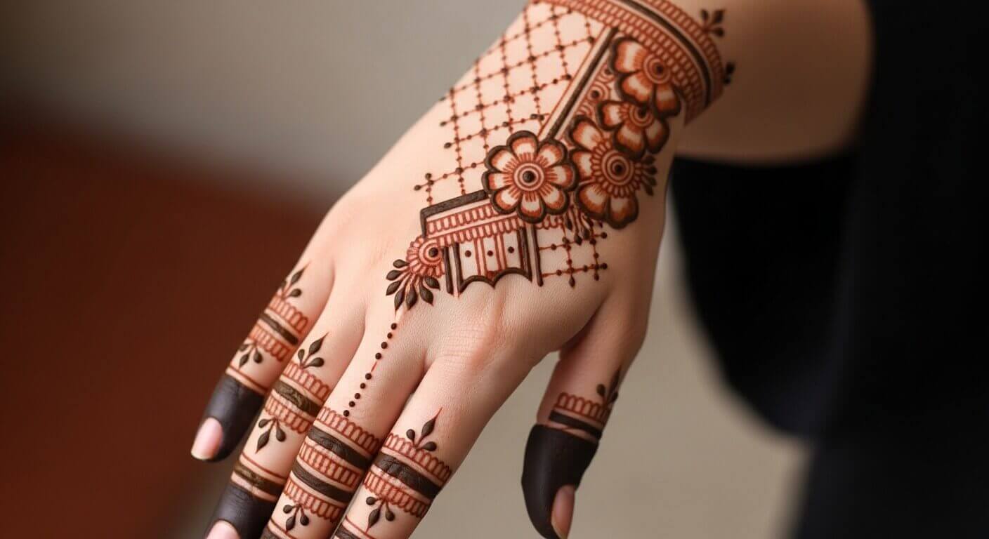 Simple Karwa Chauth Mehndi Design 2026