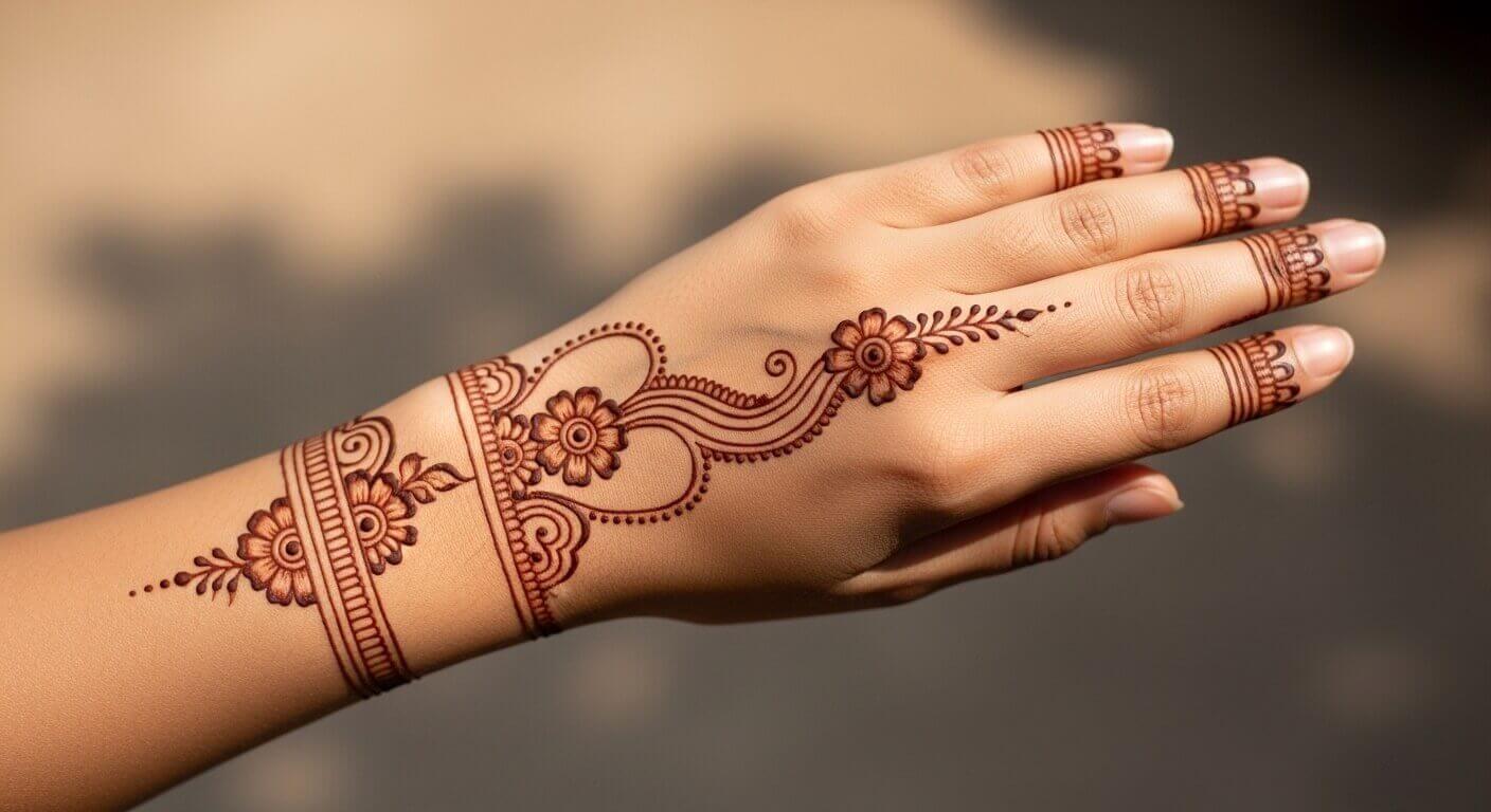 Simple Karwa Chauth Mehndi Design 2026