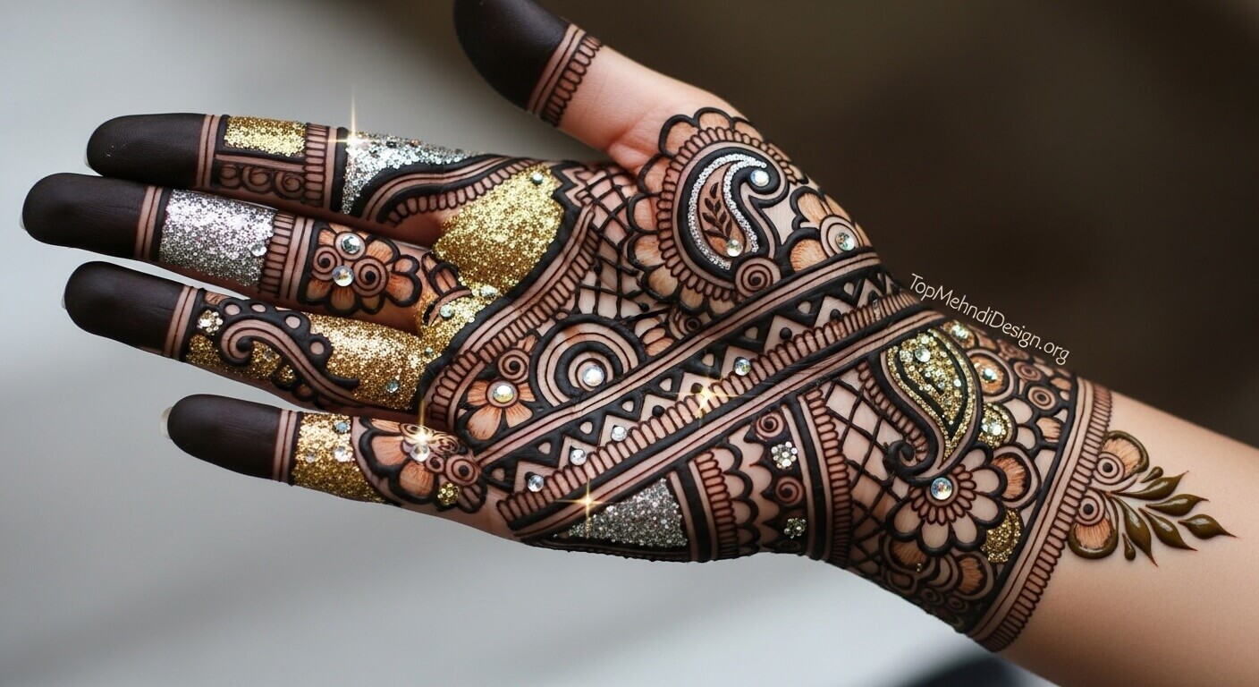 Beautiful Karwa Chauth Mehndi Design 2026