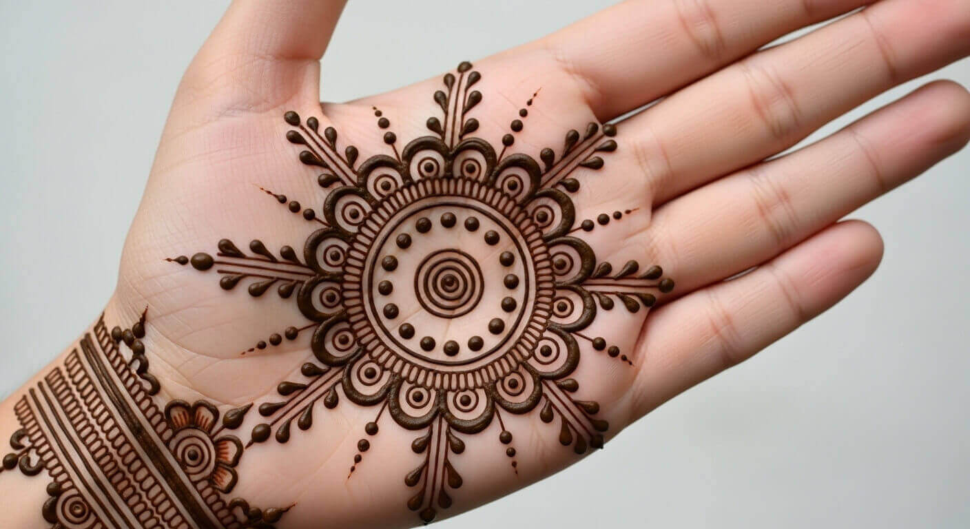 Simple Karwa Chauth Mehndi Design 2026