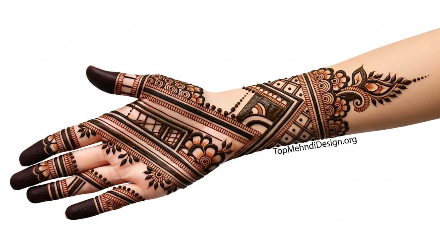 Beautiful Karwa Chauth Mehndi Design 2026