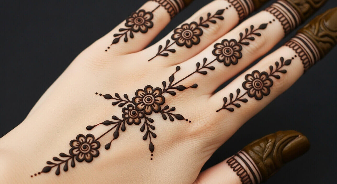 Simple Karwa Chauth Mehndi Design 2026