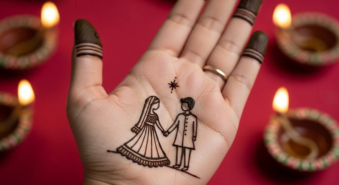 Karwa Chauth mehndi design for hands 2026