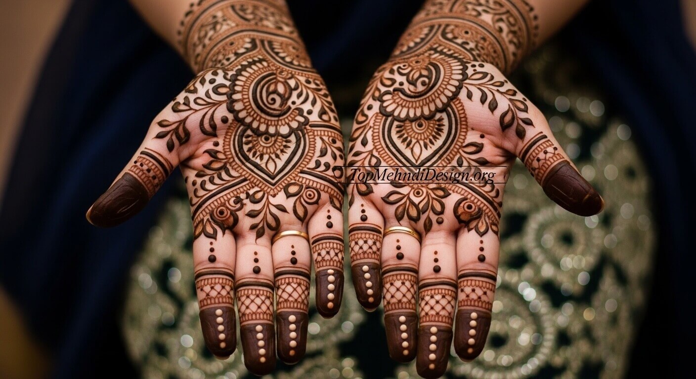 Beautiful Karwa Chauth Mehndi Design 2026