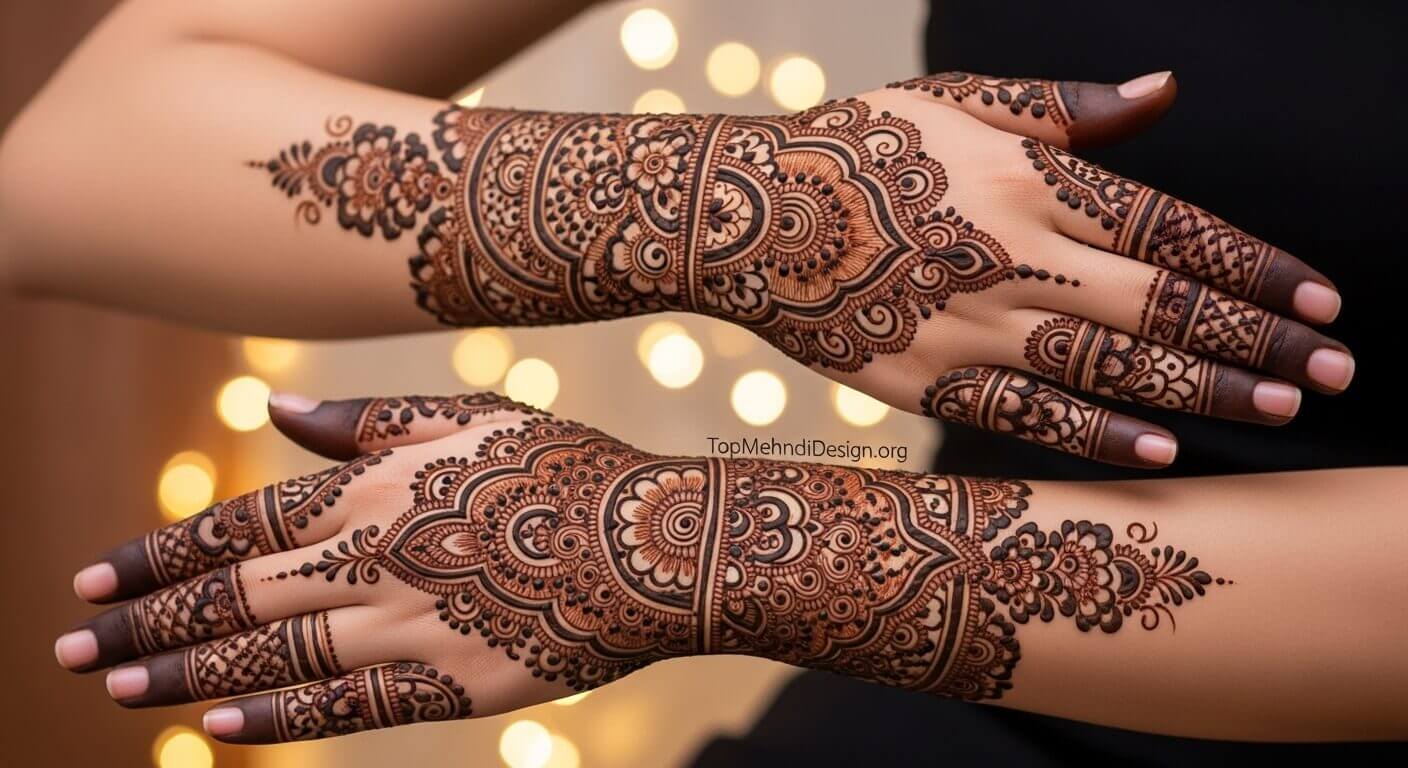 Beautiful Karwa Chauth Mehndi Design 2026