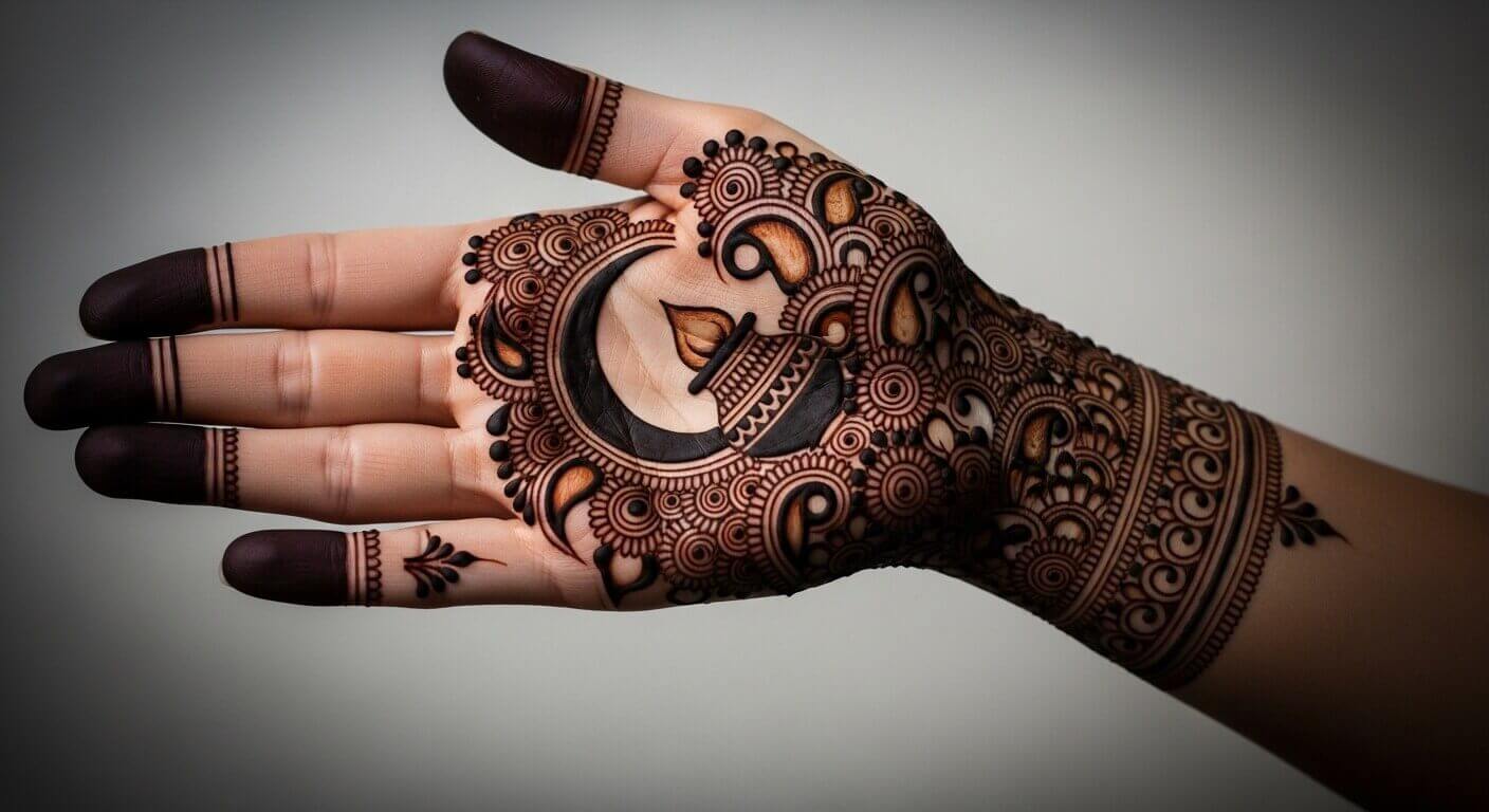 Kashees Mehndi Design for Karwa Chauth 2026