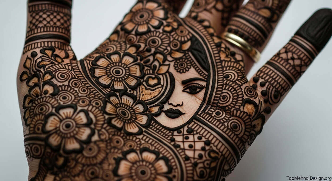 Kashees Mehndi Design for Karwa Chauth 2026