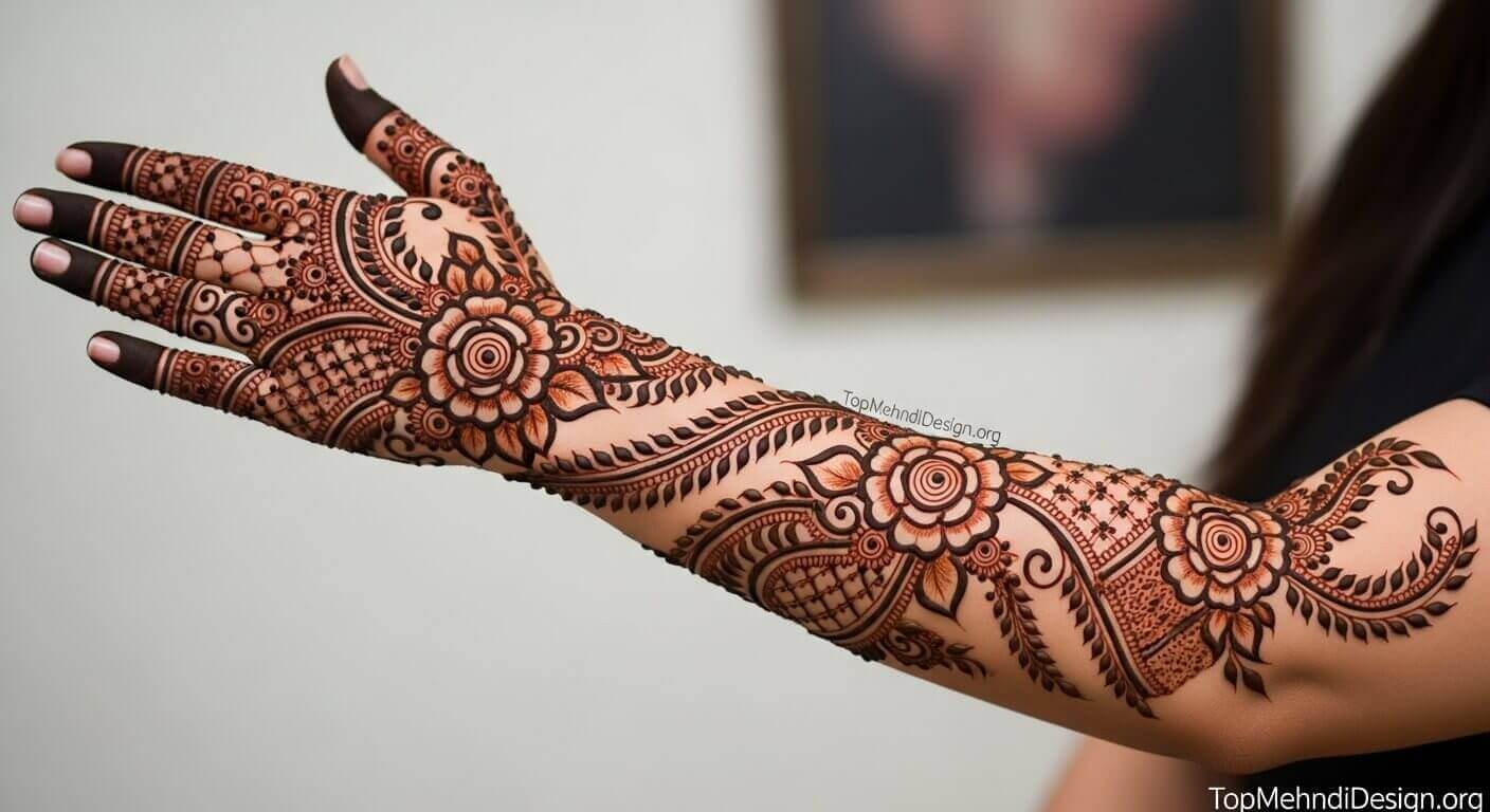 Kashees Mehndi Design for Karwa Chauth 2026