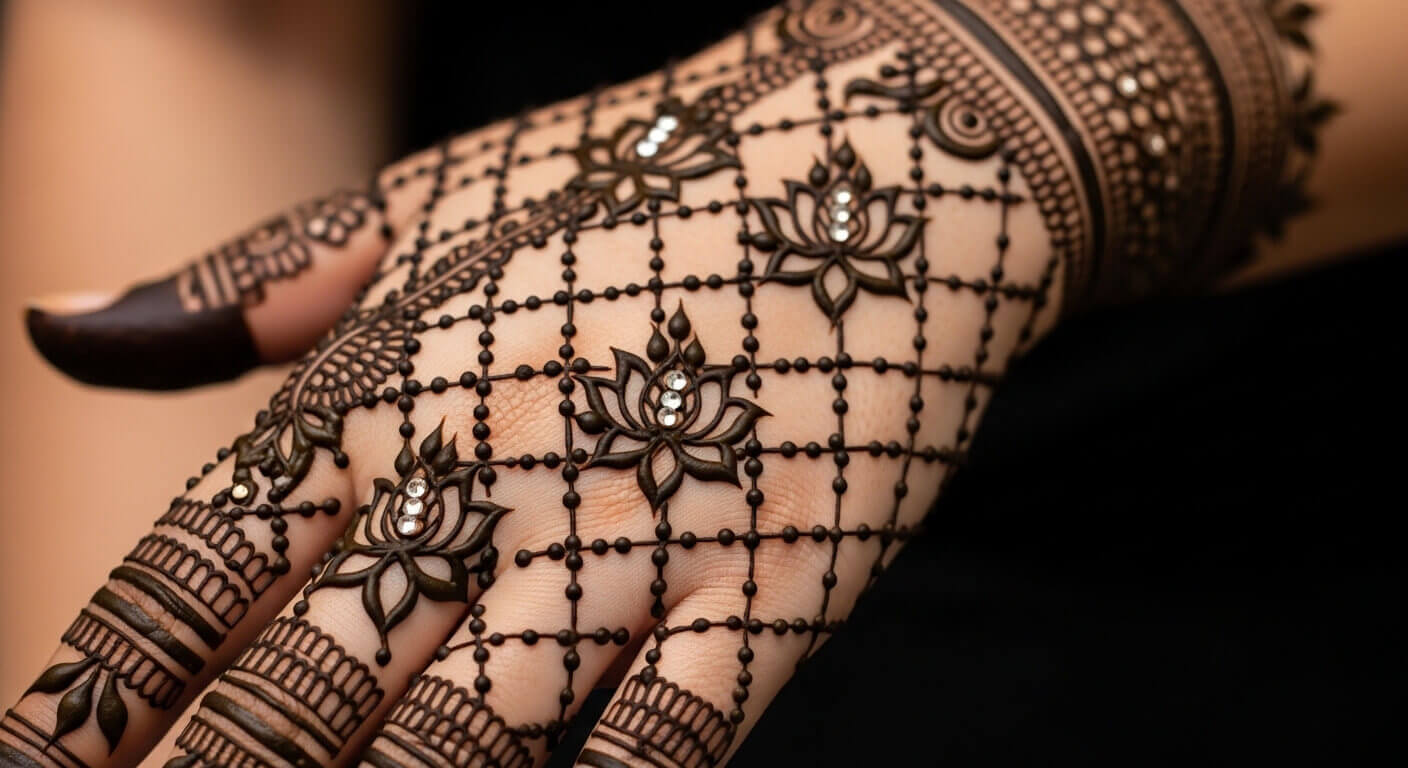 Kashees Mehndi Design for Karwa Chauth 2026