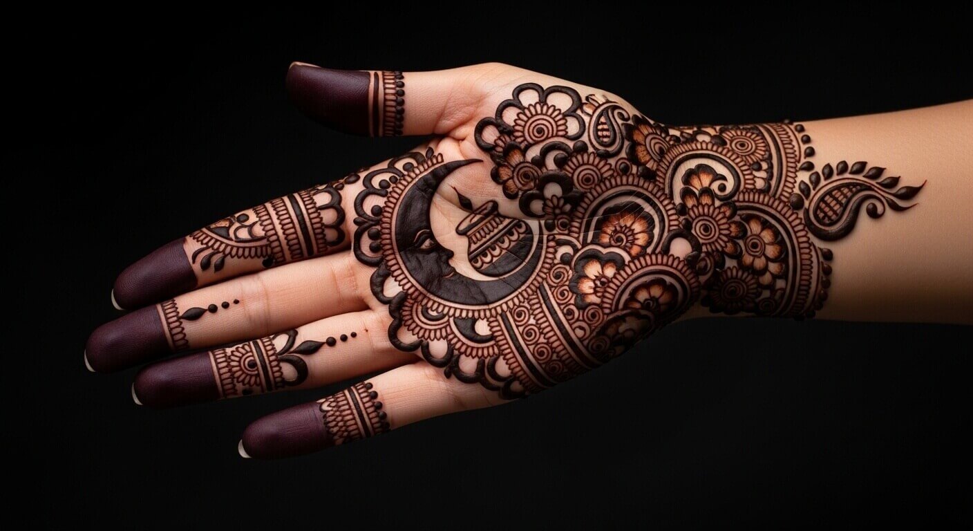 Kashees Mehndi Design for Karwa Chauth 2026