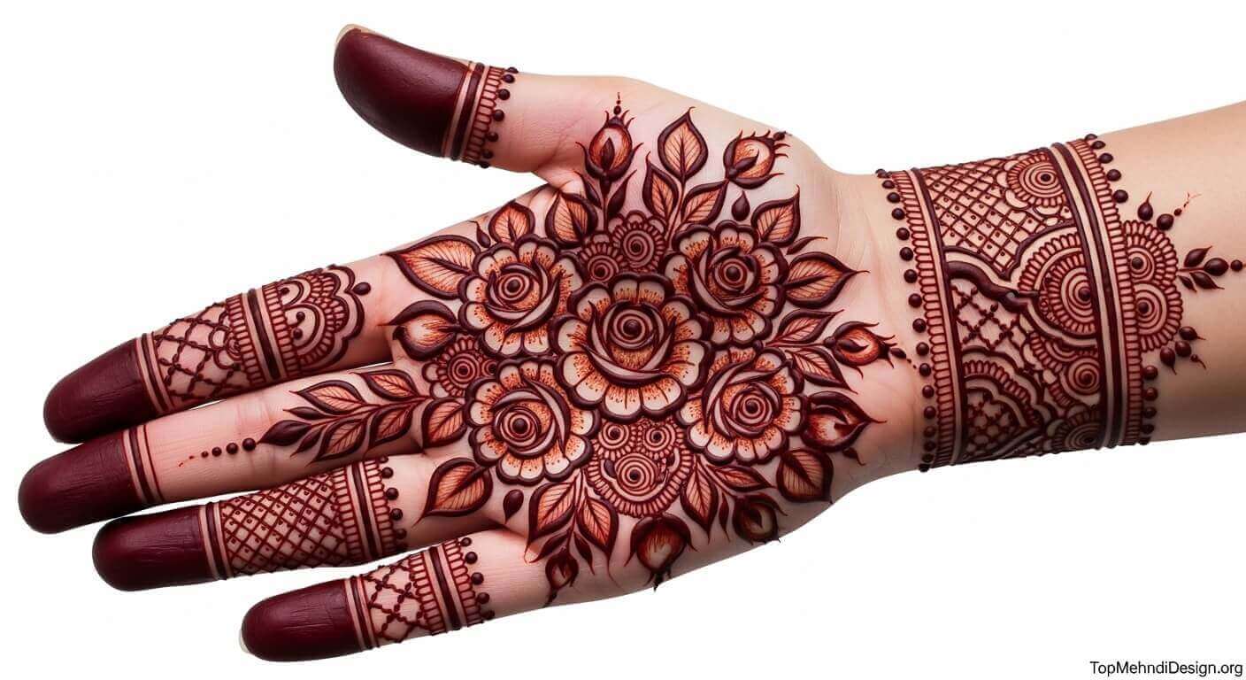 Kashees Mehndi Design for Karwa Chauth 2026