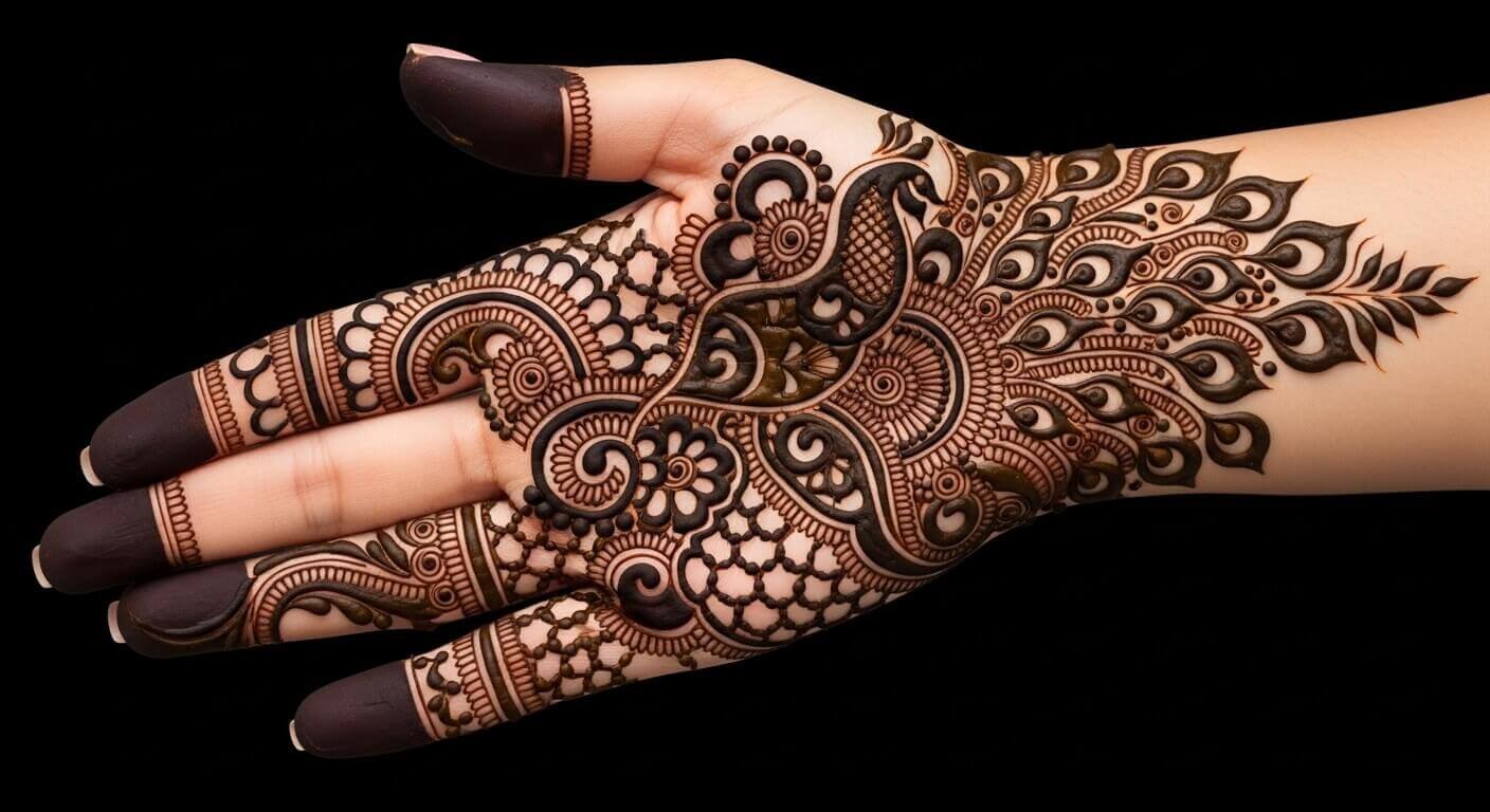 Kashees Mehndi Design for Karwa Chauth 2026