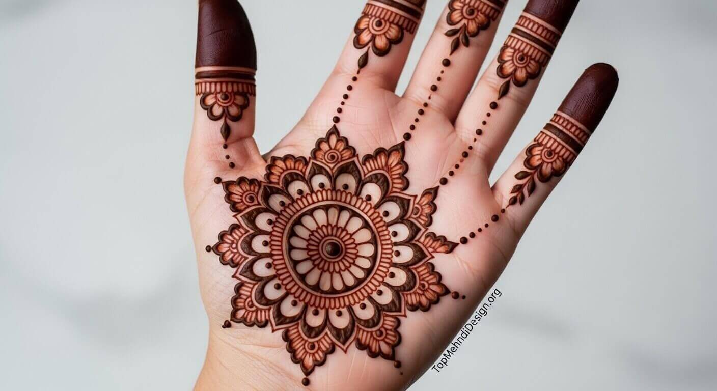 Khafif Mehndi Design Front Hand 2026