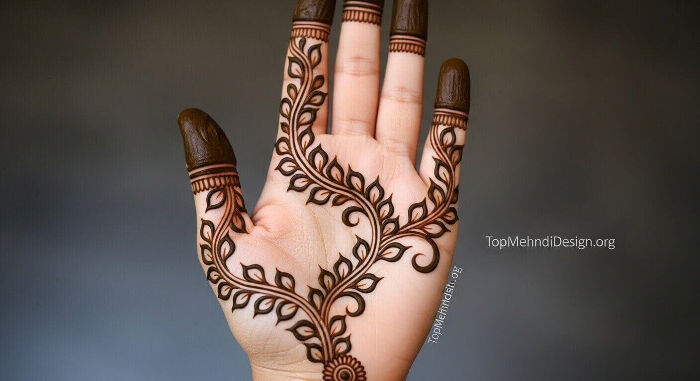 Khafif Mehndi Design Front Hand 2026
