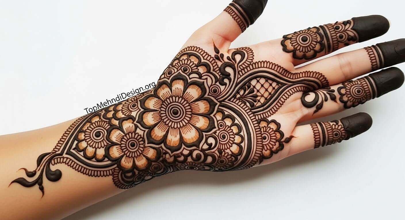 Khafif Mehndi Design Front Hand 2026