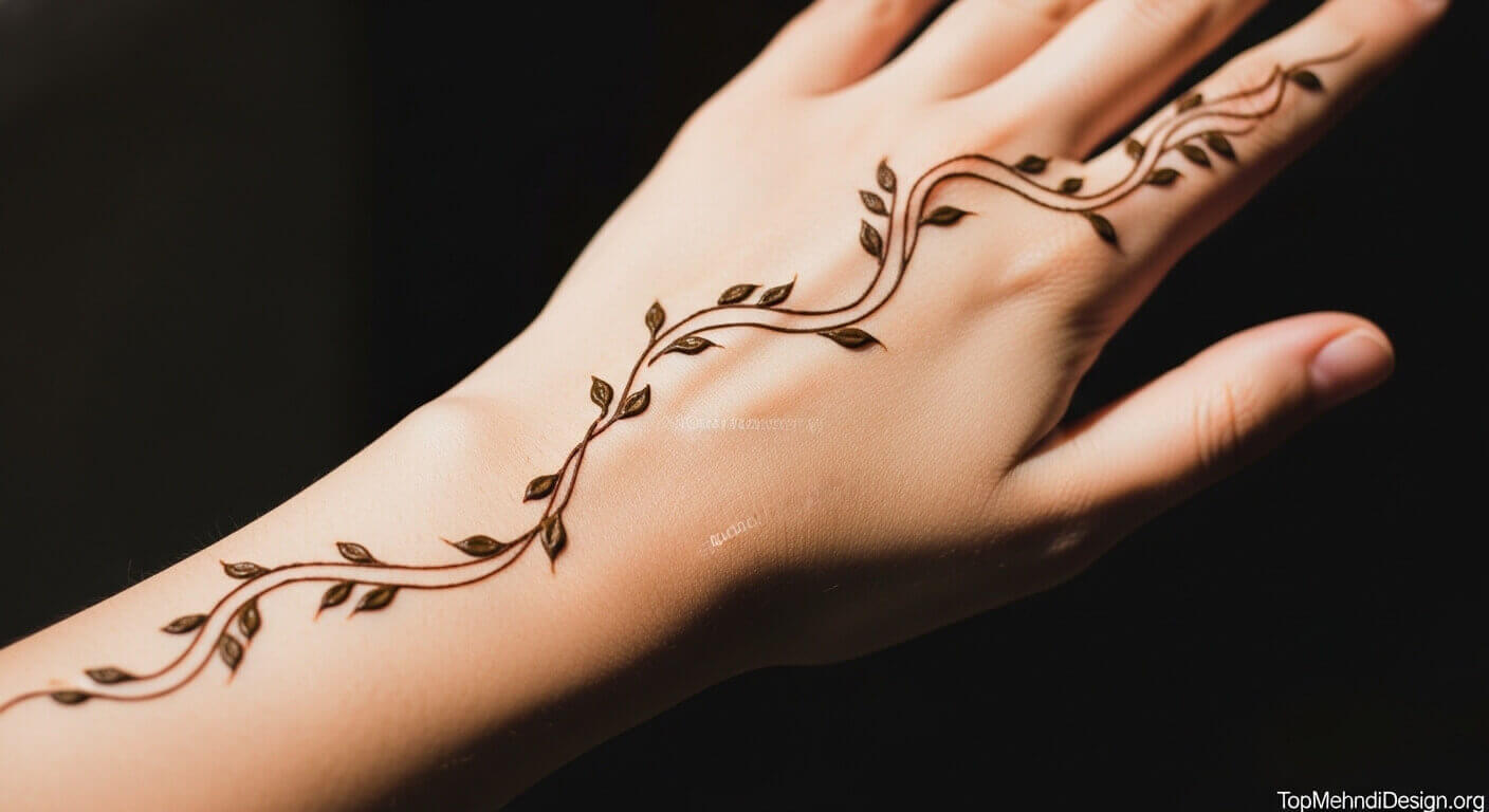 Khafif Mehndi Design Front Hand 2026