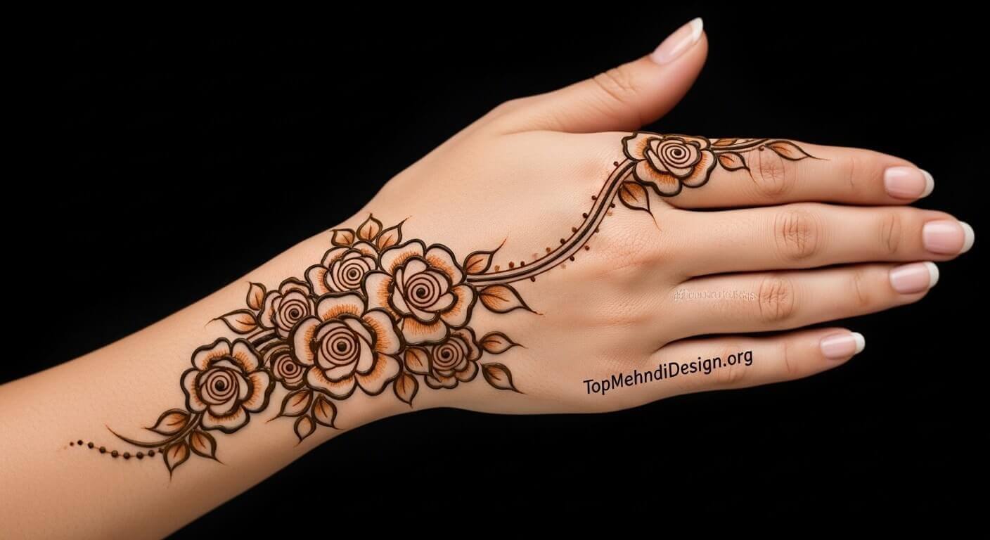 Khafif Mehndi Design Front Hand 2026