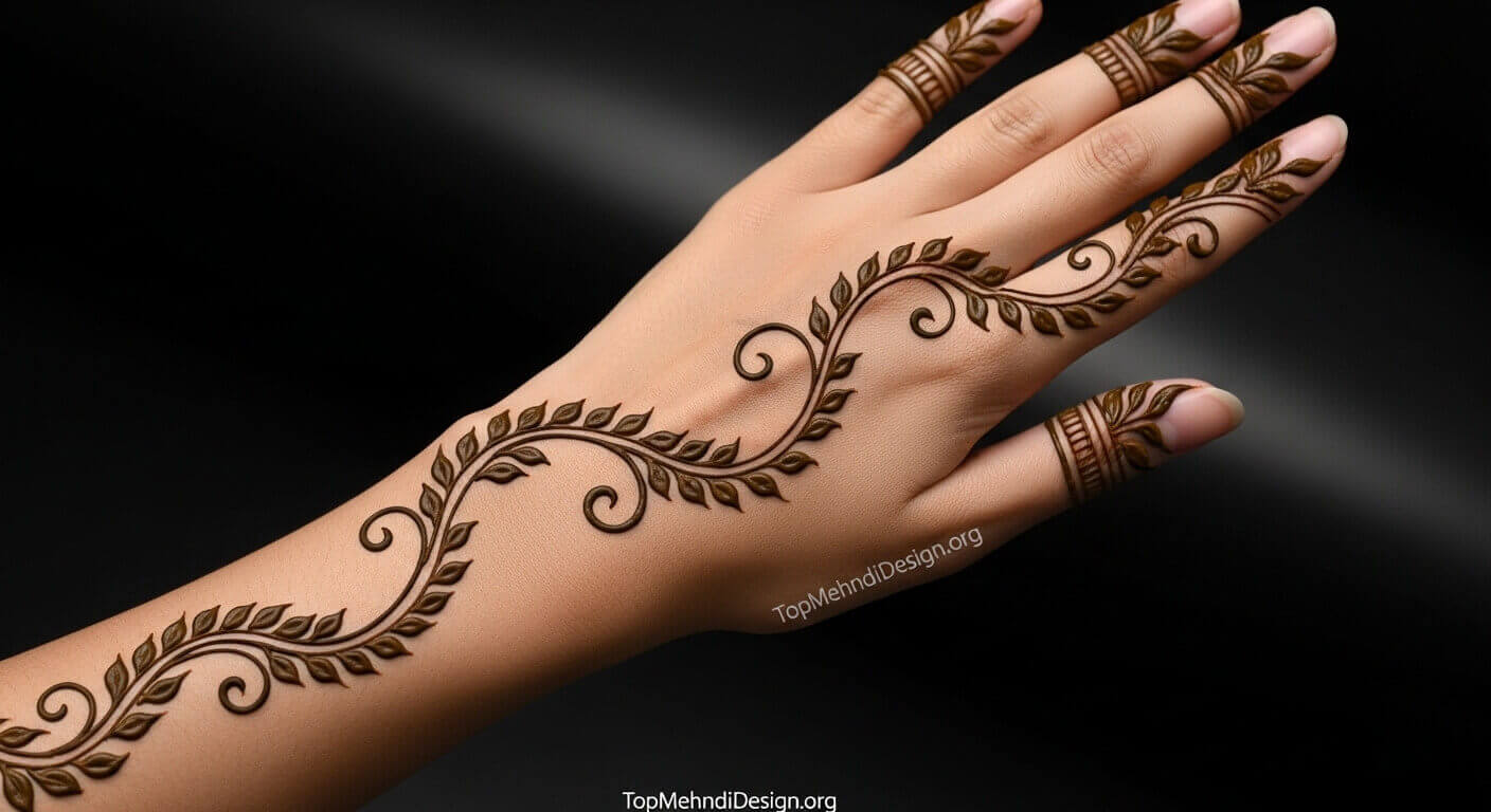 Khafif Mehndi Design Front Hand 2026