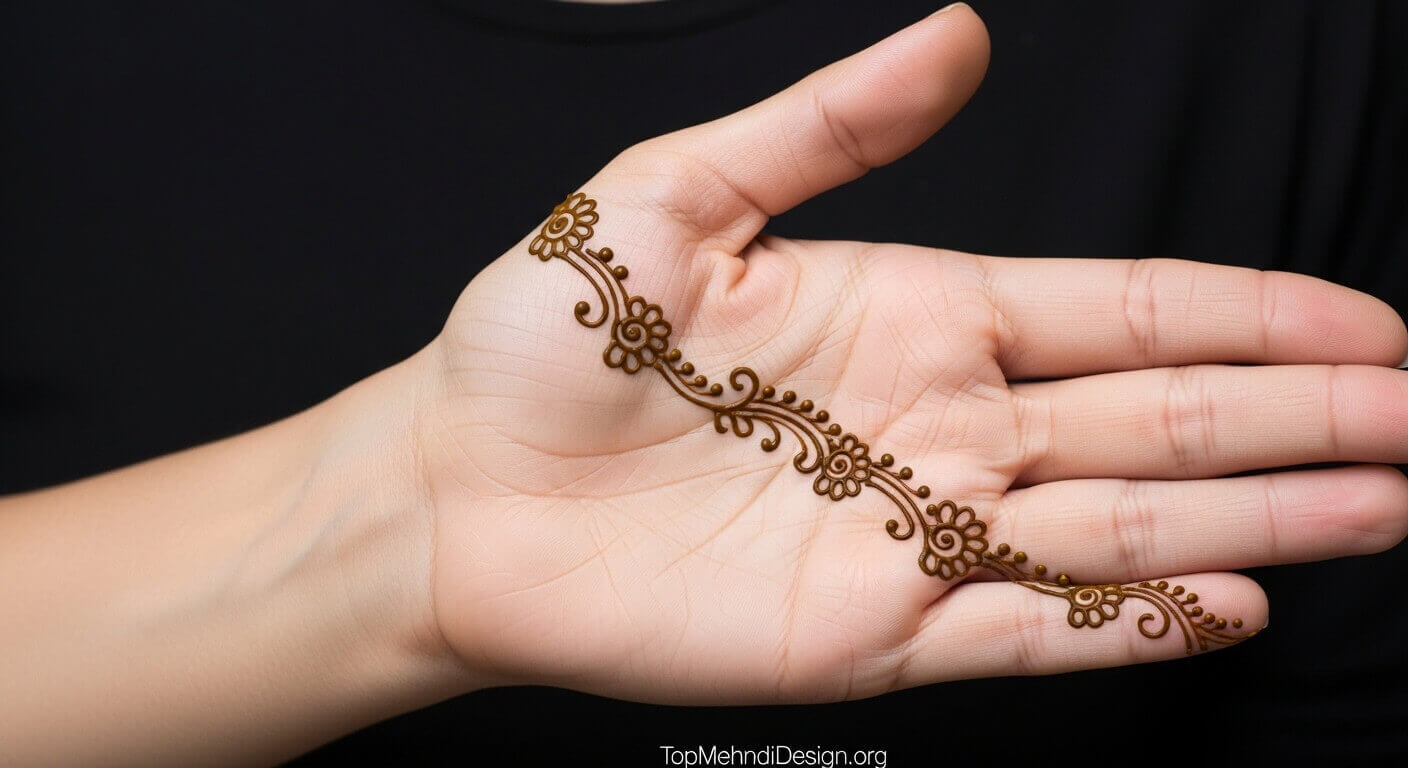 Khafif Mehndi Design Front Hand 2026