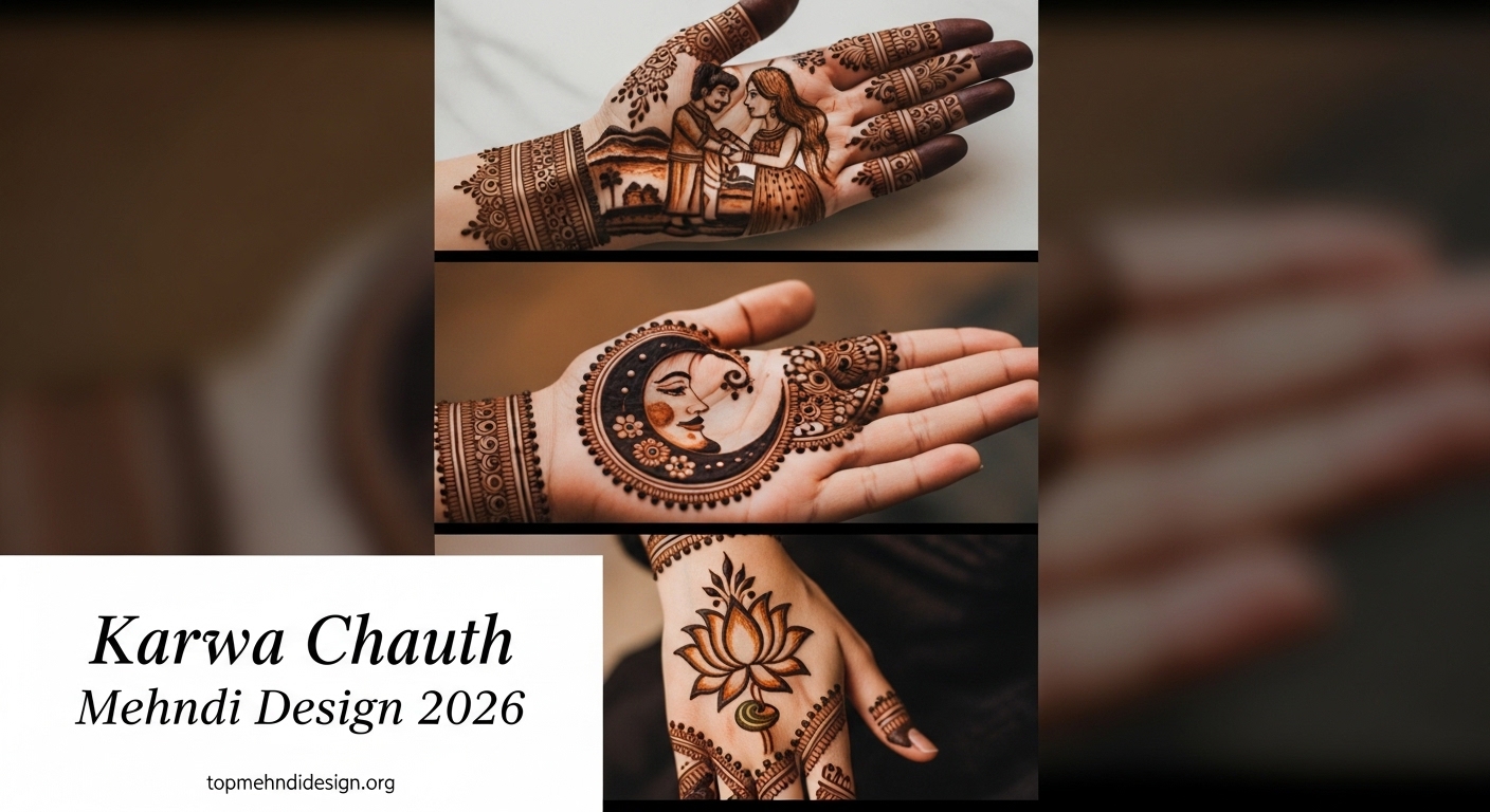 Mehndi Design for Karwa Chauth 2026